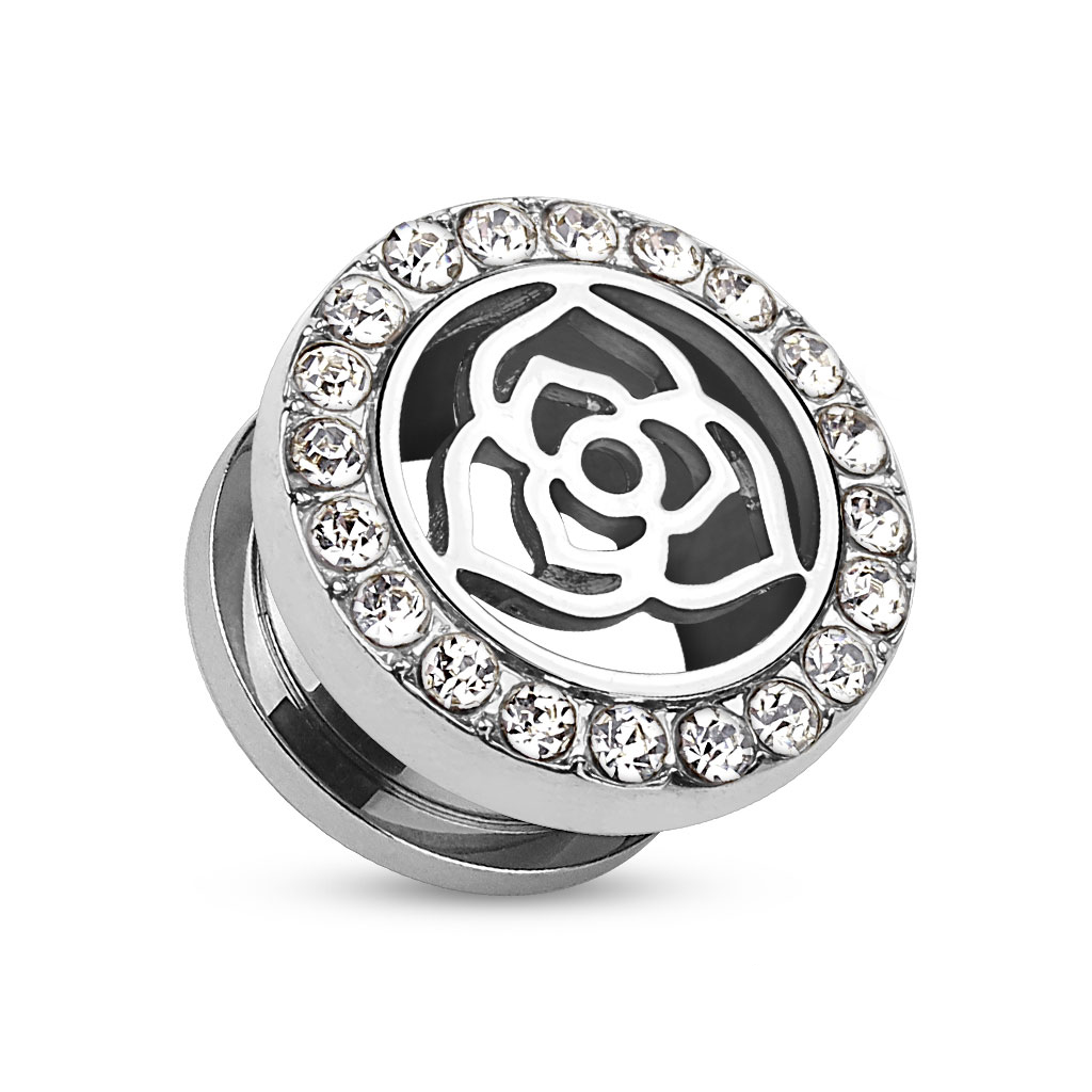 Tunnel med rose og ring av sten